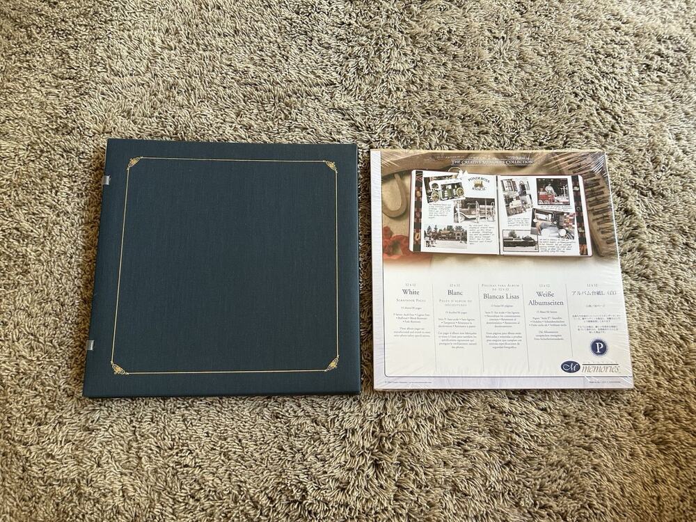 CREATIVE MEMORIES Scrapbook 12x12 REPLACEMENT COVER (No Spine) & 15 PAGES G26